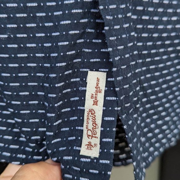 Men's Penguin by Munsingwear woven button up shirt - Size medium - Picture 4 of 6